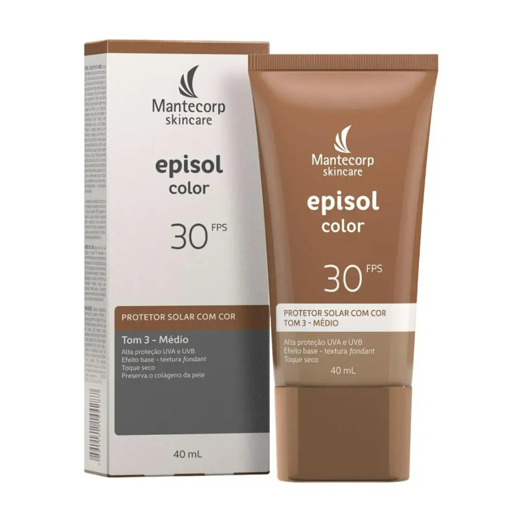 Protetor Solar com Cor Episol Mantecorp 40 ml